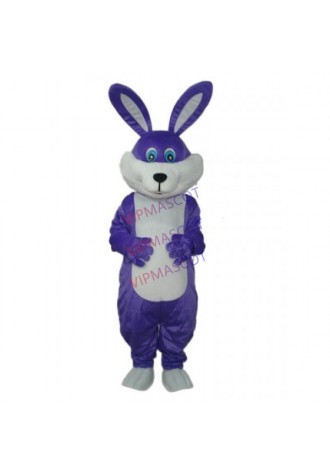 Purple Rabbit Mascot Adult Costume