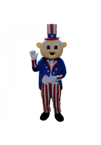American Old Man Magician Mascot Costume Top Quality Guarantee