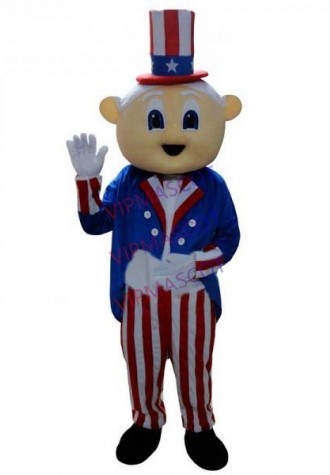 American Old Man Magician Mascot Costume Top Quality Guarantee