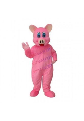 Pink Pig Mascot Adult Costume