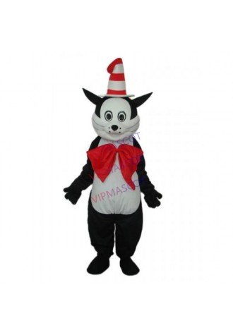 Black Cat with Hat Mascot Adult Costume Online