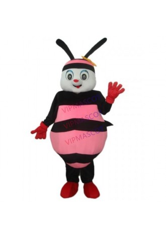Black & Pink Bee Mascot Adult Costume Online