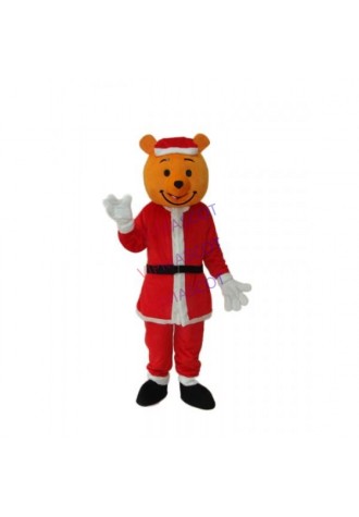 Yellow Christmas Bear Mascot Adult Costume Online