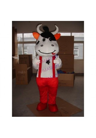 Cheap Red Cattle Mascot Costume Online