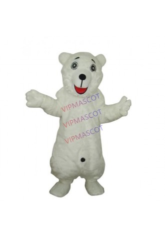 White Polar Bear Adult Mascot Costume Online