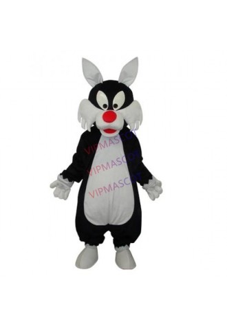 White Mouth Wolf Mascot Adult Costume