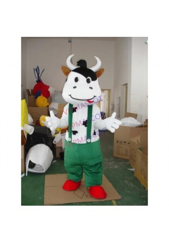 Green Cattle Mascot Costume Online