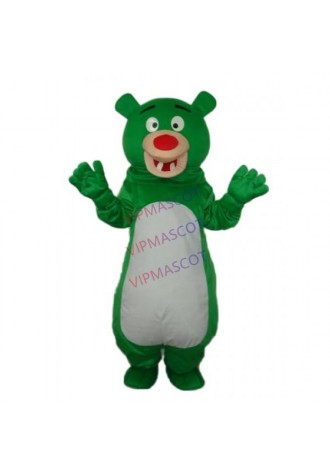 Short-haired Green Bear Mascot Adult Costume Online