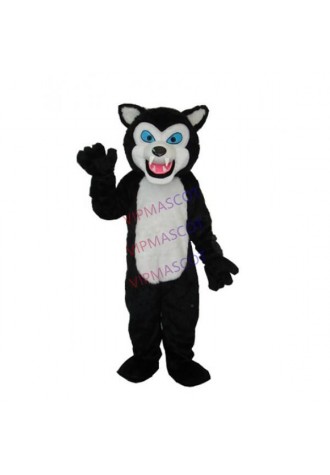 Black Wolf Adult Mascot Costume