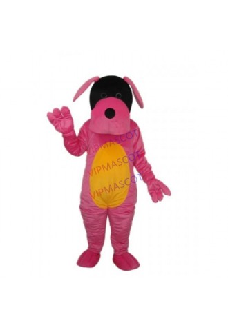 Pink Dog Mascot Adult Costume Online