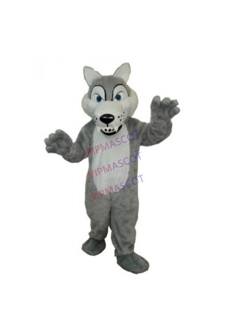 Long-haired wolf Mascot Adult Costume