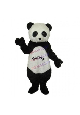 Giant Panda with letters Mascot Adult Costume