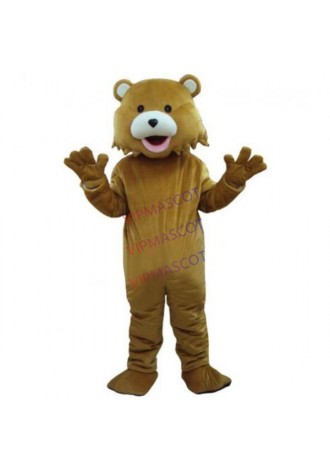 Brown Bear Adult Mascots Costume Fancy Dress