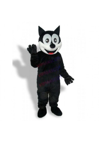 Black Cat Adult Mascot Costume With High Quality