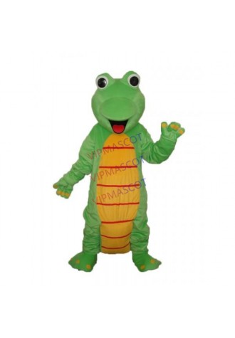 Happy Lizard Dinosaur Mascot Adult Costume Online