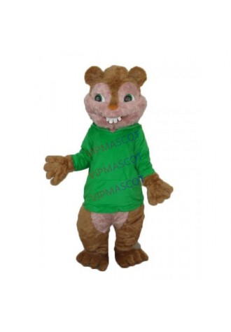 Theodore Chipmunk Mascot Adult Costume