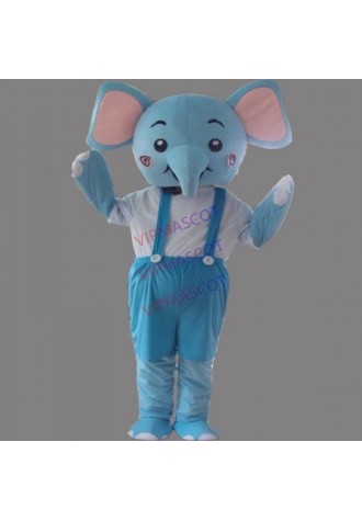 Blue Elephant Mascot Costume Cartoon Costum Online