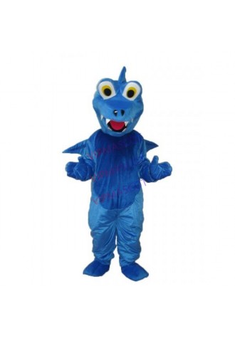 Blue Thorn Dragon Mascot Adult Costume Online