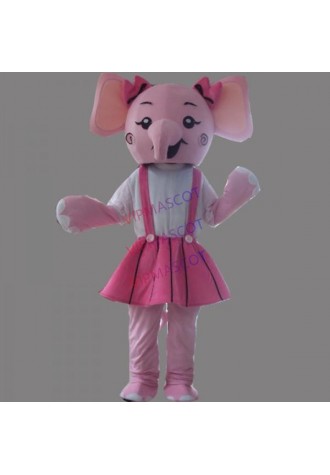 Pink Elephant Mascot Costume Cartoon Costum Online