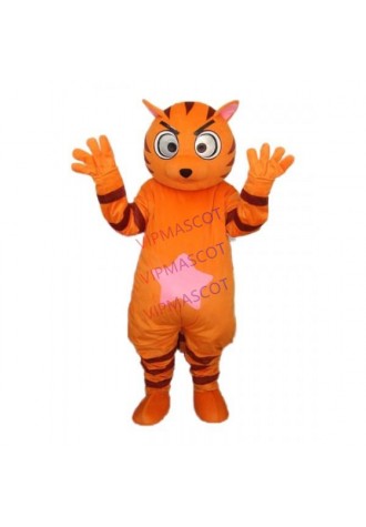 Orange Star Cat Mascot Adult Costume Online