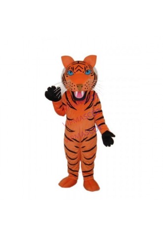 Red Brown Tiger Mascot Adult Costume