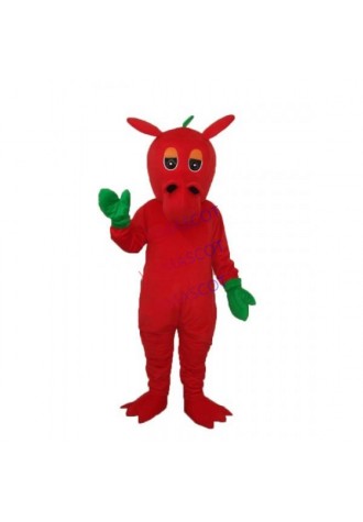 Flower Red Dragon Mascot Adult Costume Online