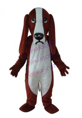 Short Plush Dog Adult Mascot Costume Online