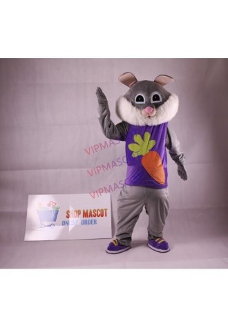 Easter Rabbit Plush Adult Mascot Costume