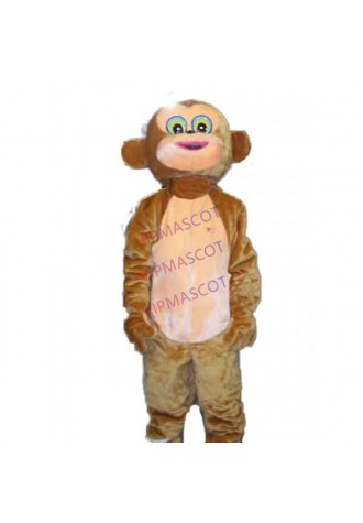Happy Monkey Mascot Adult Costume