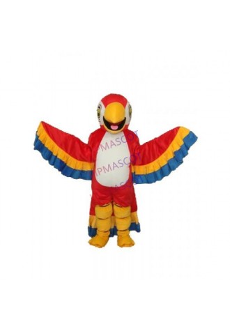 Red Parrot with Lace Tail Mascot Adult Costume Online