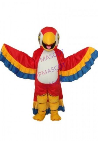 Red Parrot with Lace Tail Mascot Adult Costume Online