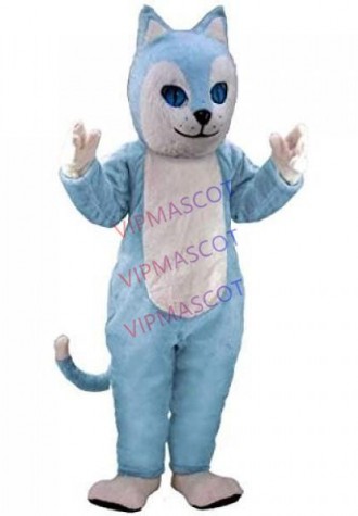 Blue Cat Lightweight Mascot Costume