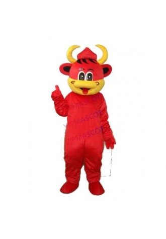 Yellow Mouse Red Cow Mascot Adult Costume Online