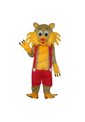 Yellow Face Cat Adult Mascot Costume Online