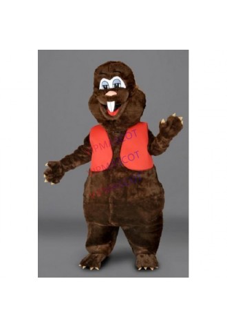 Cute Beaver Mascot Costume With High Quality