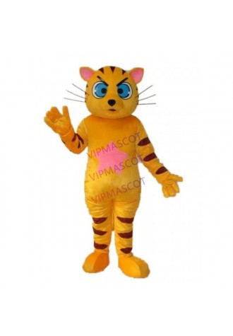 Yellow Star Cat Mascot Adult Costume Online