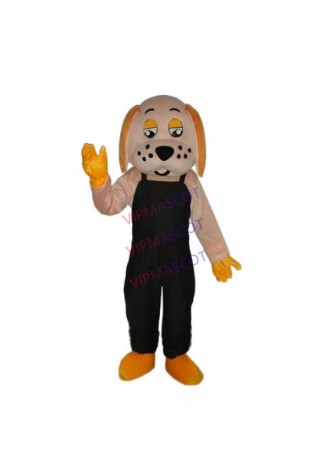 Black Orange Lucky Dog Mascot Adult Costume Online