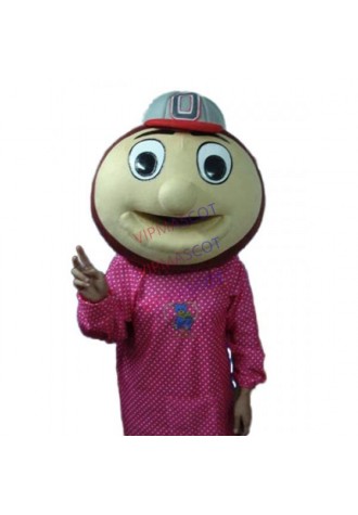Baseball Monkey Head Mascot Adult Costume