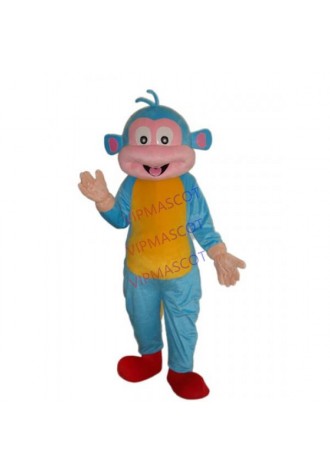 Blue Boots Monkey Mascot Adult Costume