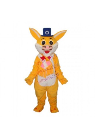Yellow Rabbit Mascot Adult Costume