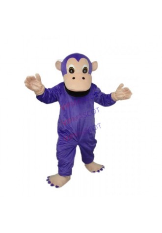 Purple Gorilla Mascot Adult Costume