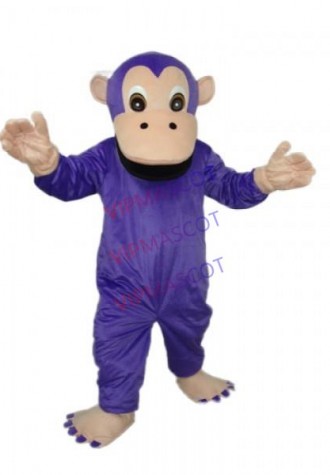 Purple Gorilla Mascot Adult Costume