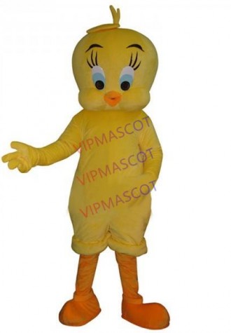 Tweety Looney Mascot Costume Cartoon Bird Fancy Dress Adult