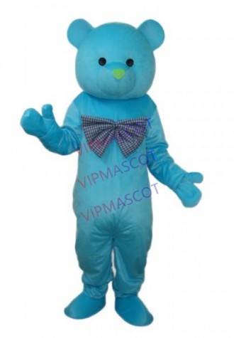 Happy Blue Bear Mascot Adult Costume Online
