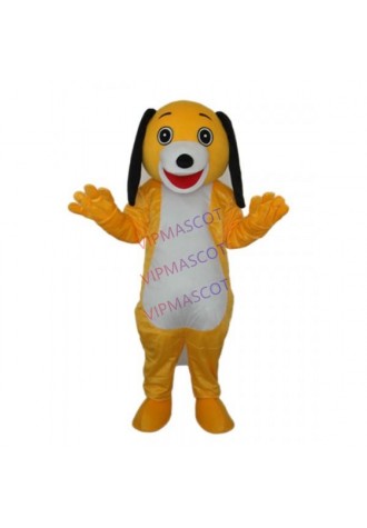 Small Yellow Dog Mascot Adult Costume Online