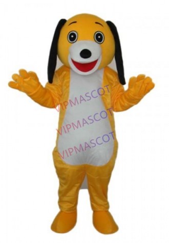 Small Yellow Dog Mascot Adult Costume Online