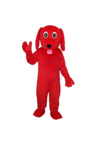 Little Red Dog Mascot Adult Costume Online