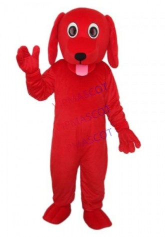 Little Red Dog Mascot Adult Costume Online