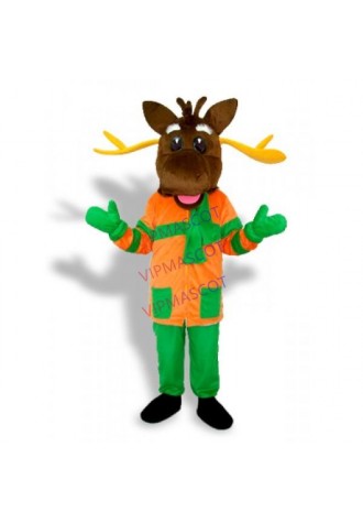 Christmas Deer Adult Mascot Costume Online