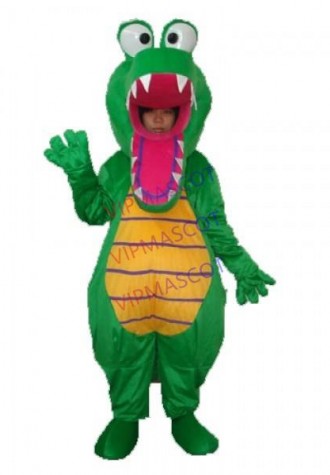 Open Mouth Crocodile Mascot Adult Costume Online